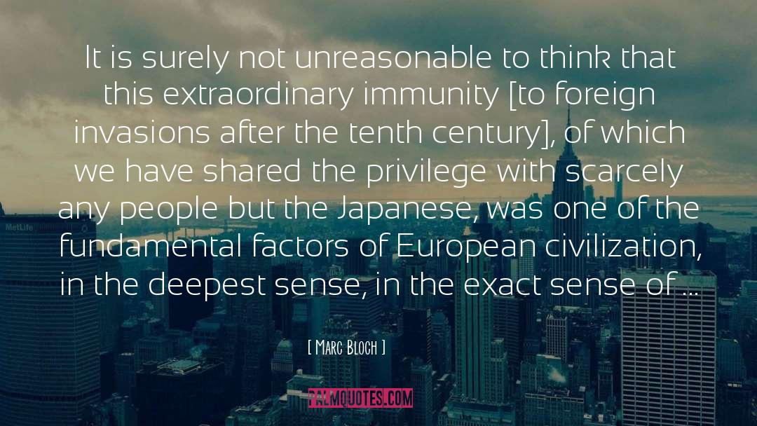 Unreasonable quotes by Marc Bloch