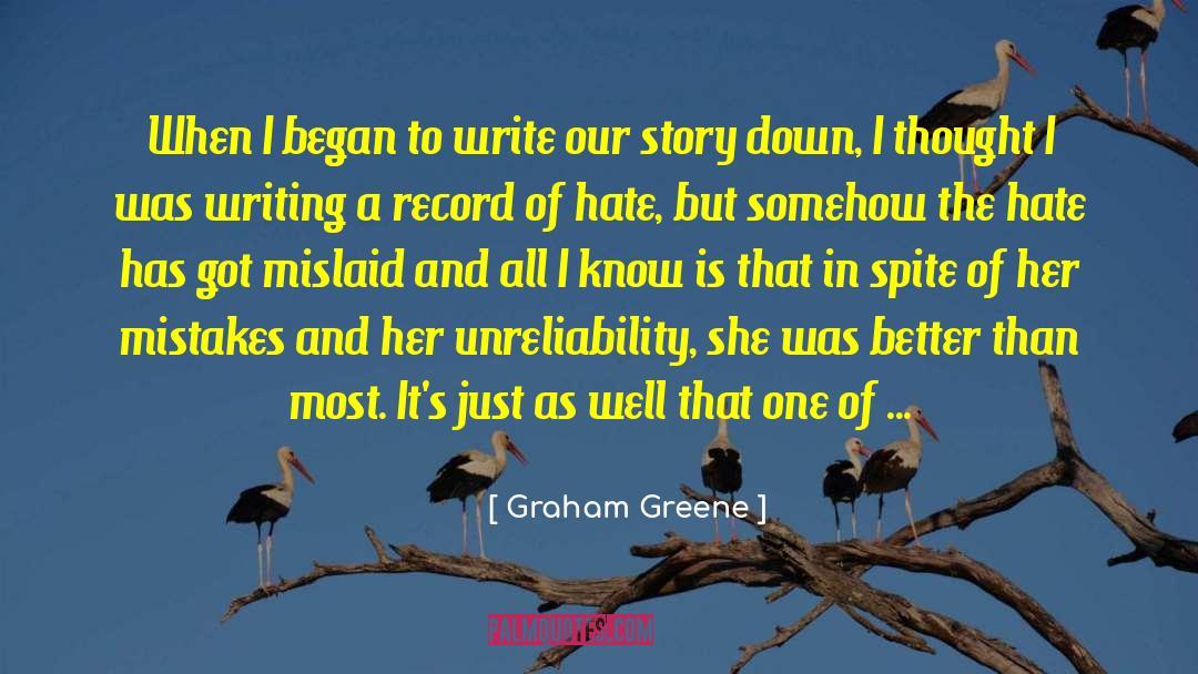 Unreliability quotes by Graham Greene