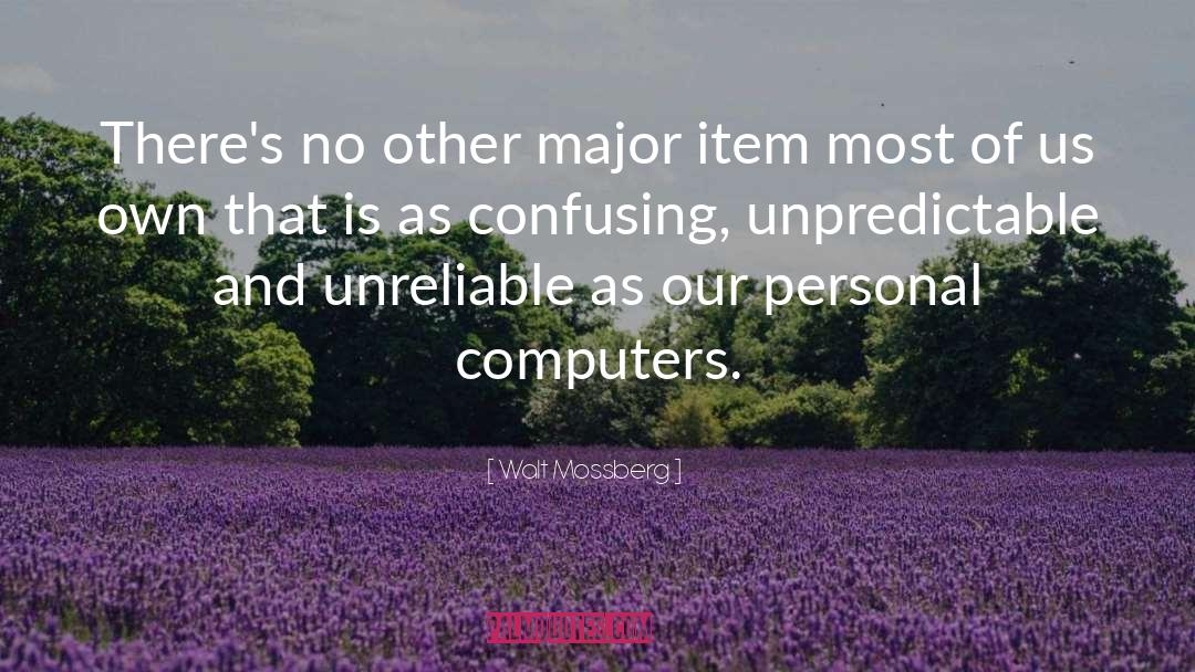 Unreliable quotes by Walt Mossberg