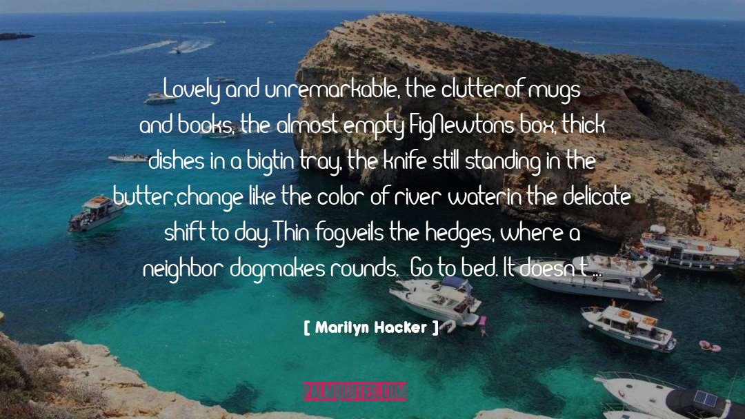 Unremarkable quotes by Marilyn Hacker