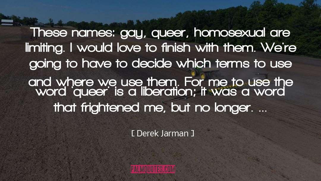 Unrequitet Love quotes by Derek Jarman