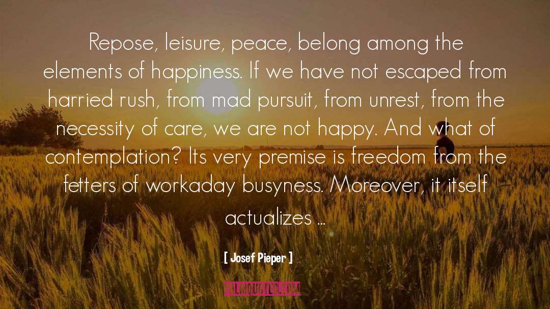 Unrest quotes by Josef Pieper
