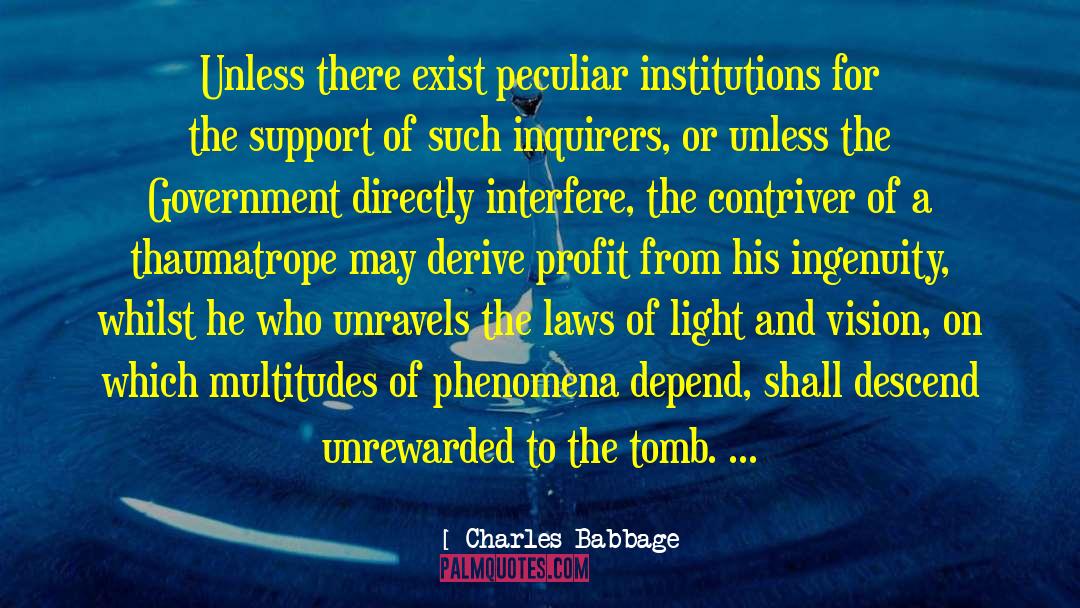 Unrewarded quotes by Charles Babbage