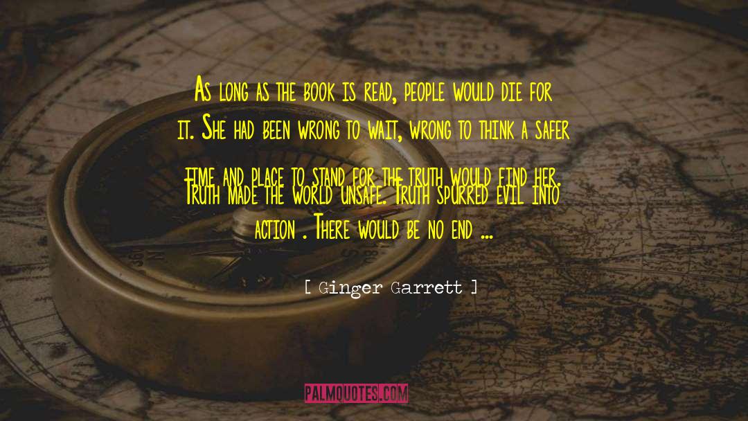 Unsafe quotes by Ginger Garrett
