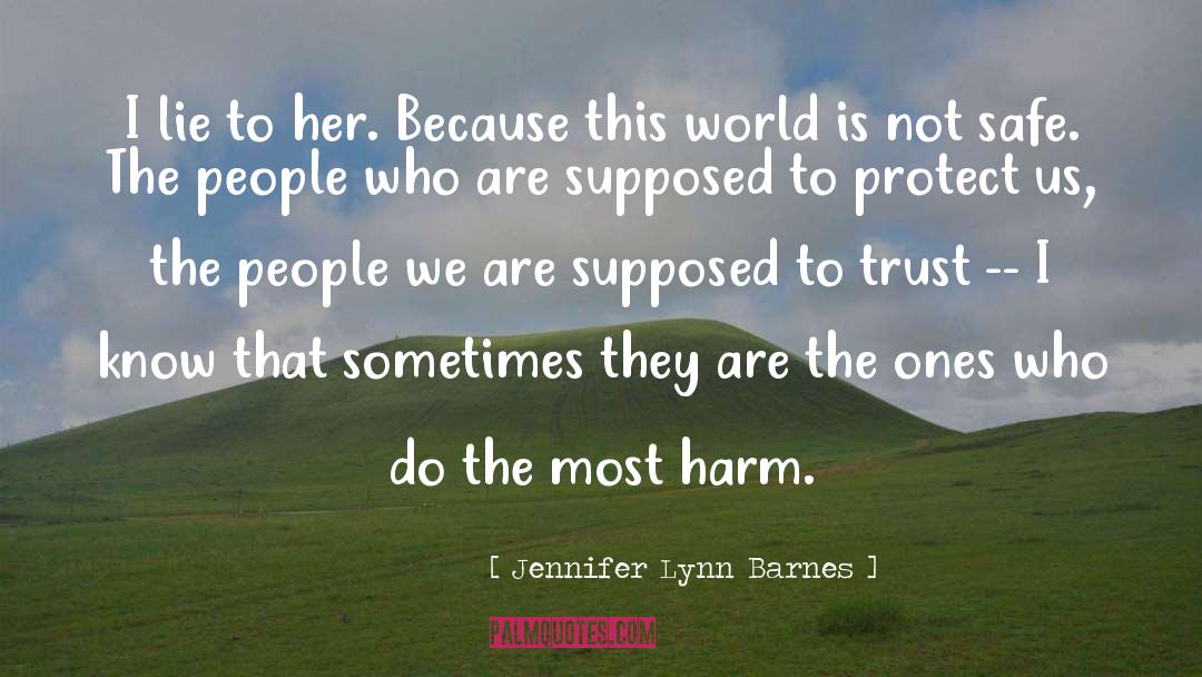 Unsafe quotes by Jennifer Lynn Barnes