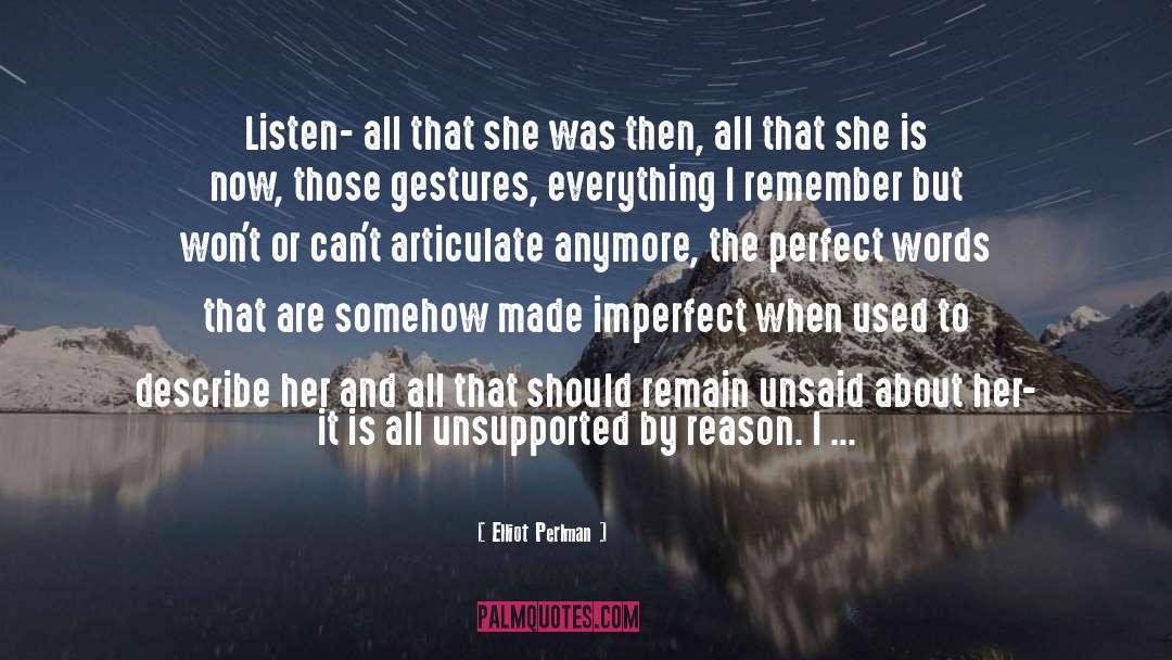 Unsaid quotes by Elliot Perlman
