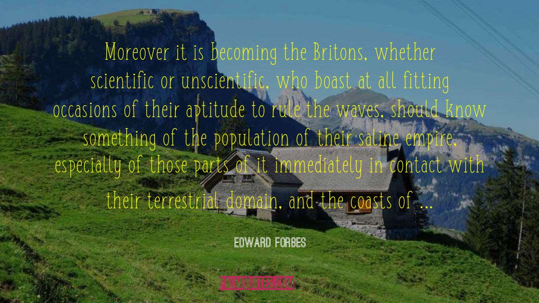 Unscientific quotes by Edward Forbes