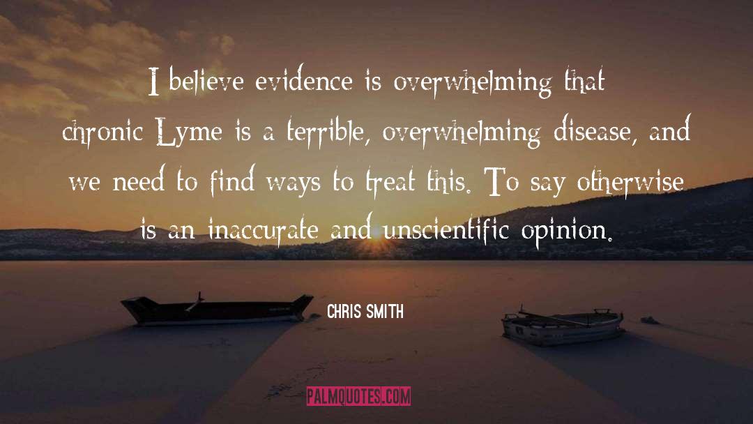Unscientific quotes by Chris Smith