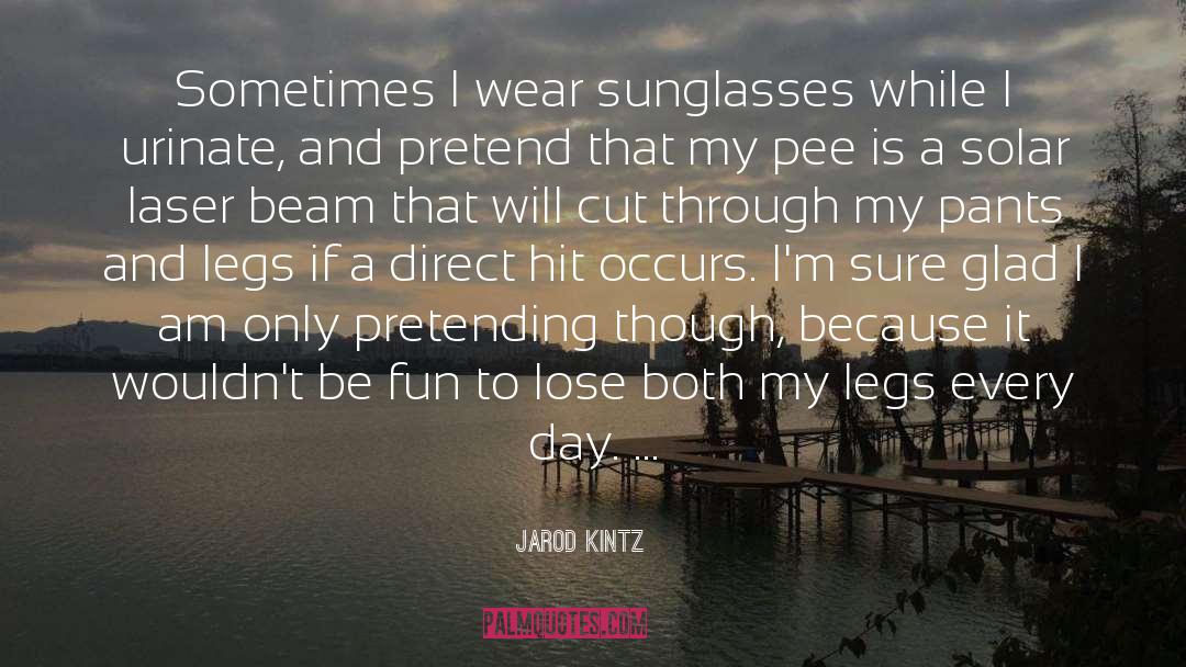 Unscratchable Sunglasses quotes by Jarod Kintz