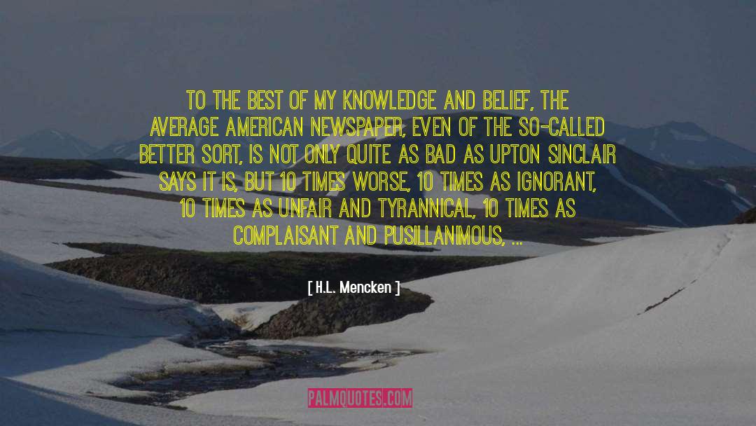 Unscrupulous quotes by H.L. Mencken