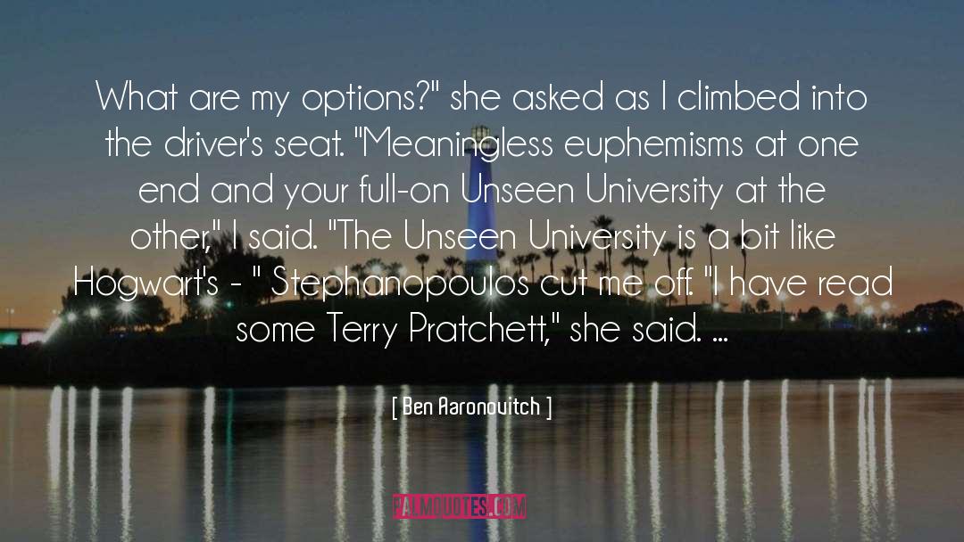 Unseen University quotes by Ben Aaronovitch