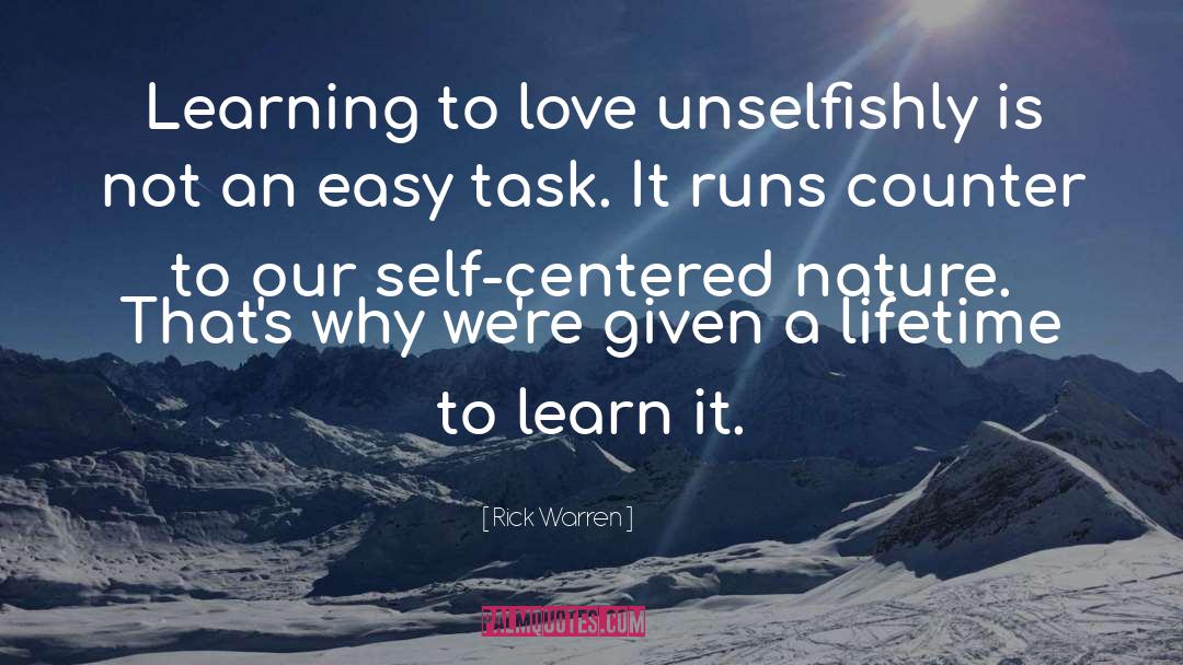 Unselfish quotes by Rick Warren