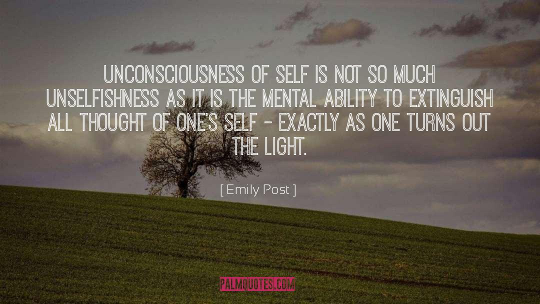 Unselfishness quotes by Emily Post