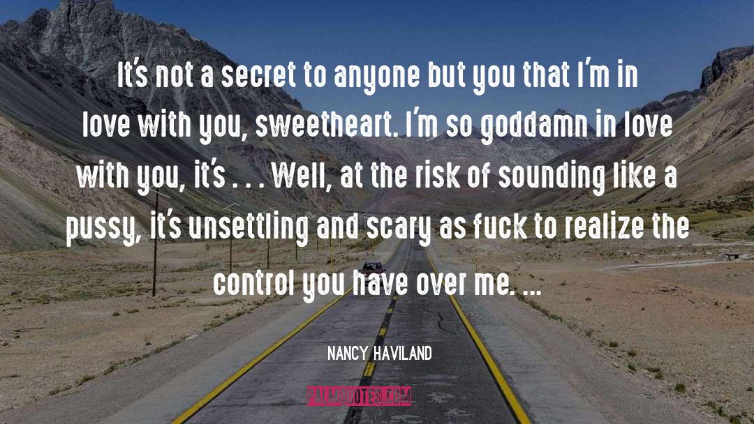 Unsettling quotes by Nancy Haviland