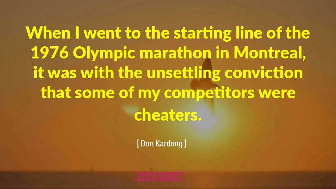 Unsettling quotes by Don Kardong