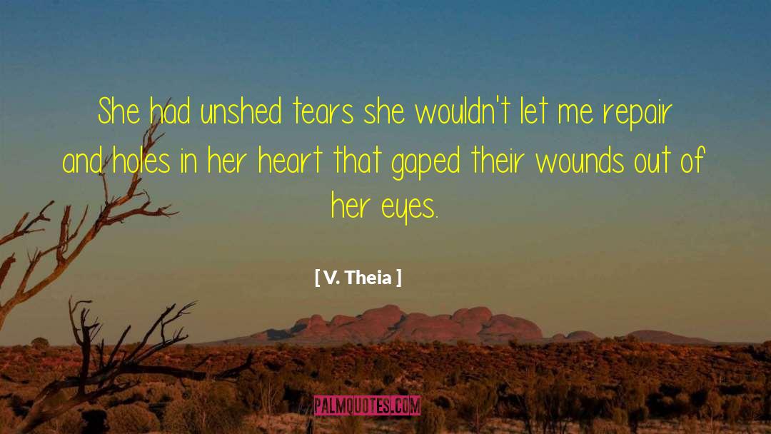 Unshed Tears quotes by V. Theia