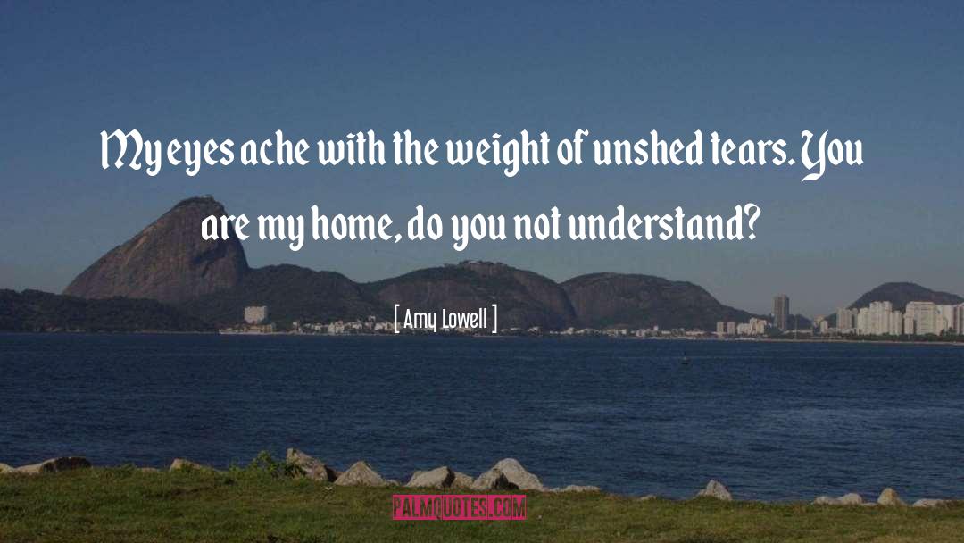 Unshed Tears quotes by Amy Lowell