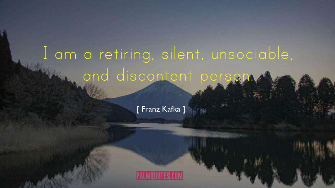Unsociable quotes by Franz Kafka
