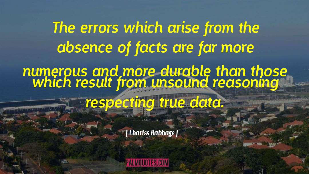 Unsound quotes by Charles Babbage