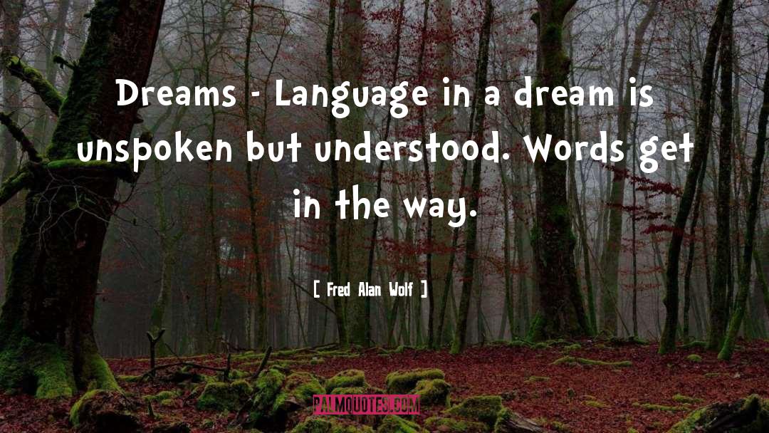 Unspoken quotes by Fred Alan Wolf