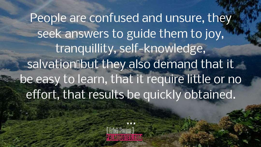 Unsure quotes by Erich Fromm