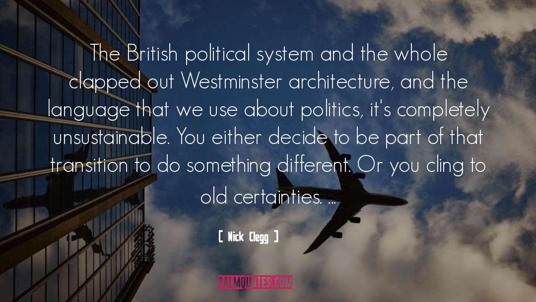 Unsustainable quotes by Nick Clegg