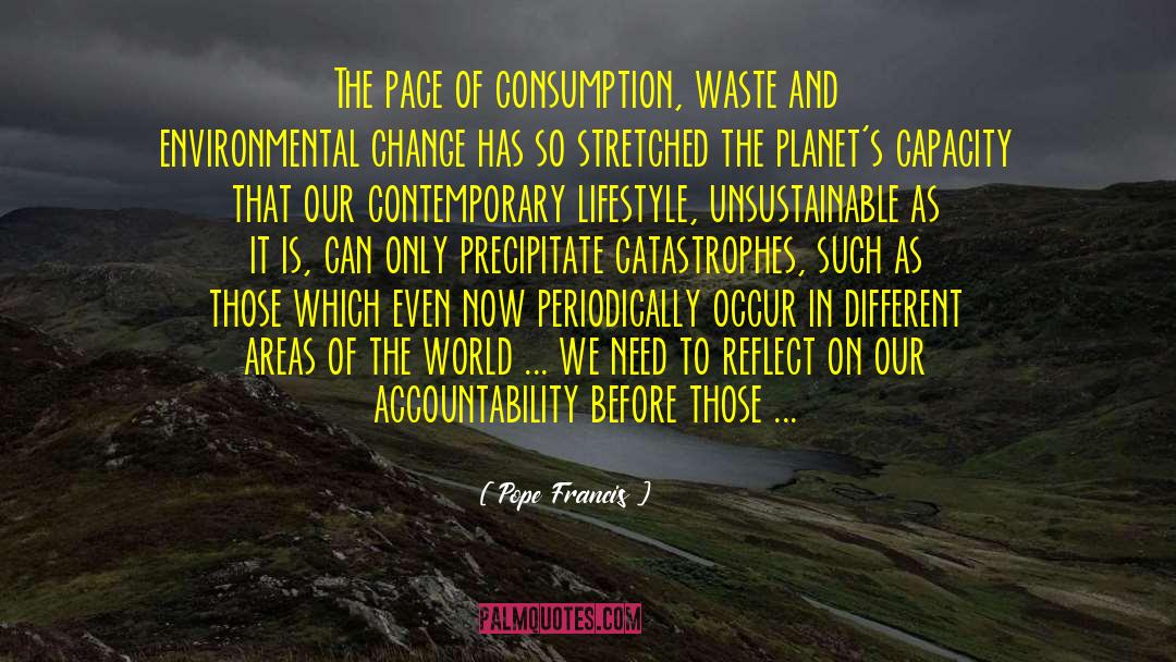 Unsustainable quotes by Pope Francis