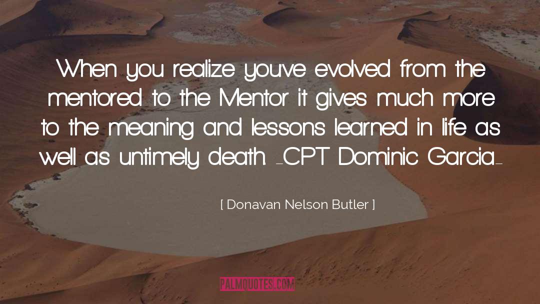 Untimely Death quotes by Donavan Nelson Butler