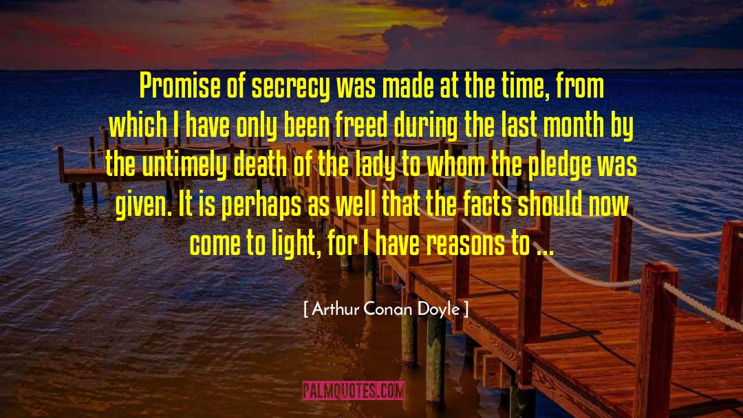 Untimely quotes by Arthur Conan Doyle