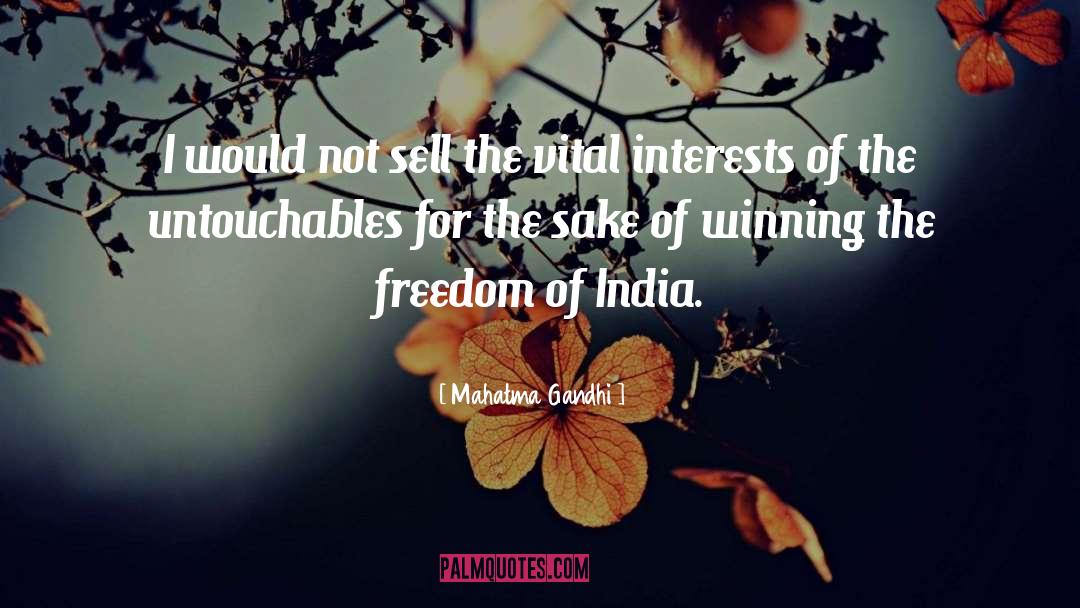 Untouchables quotes by Mahatma Gandhi