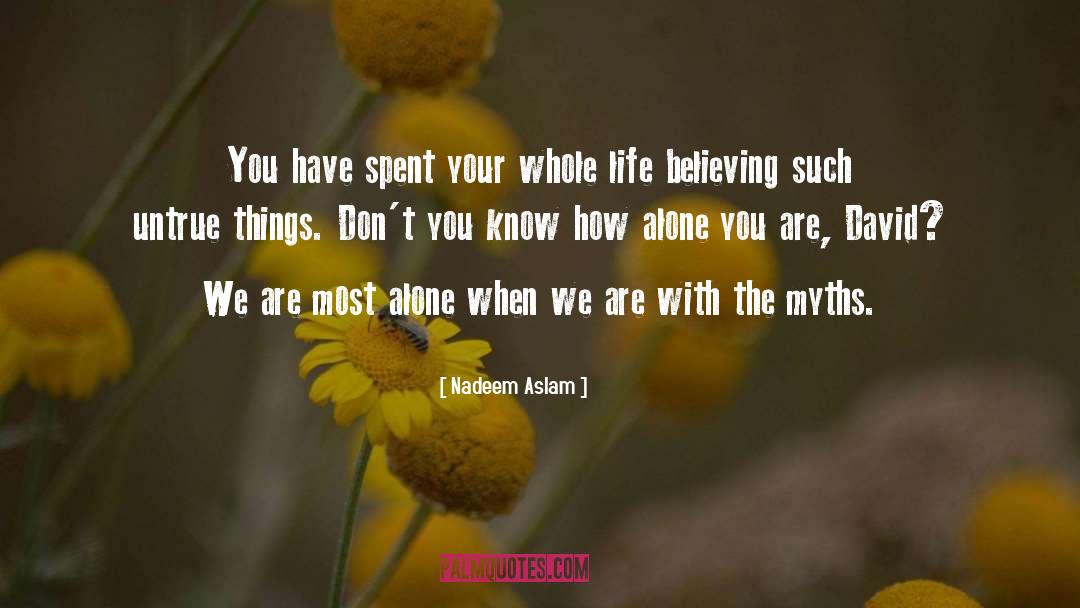 Untrue quotes by Nadeem Aslam