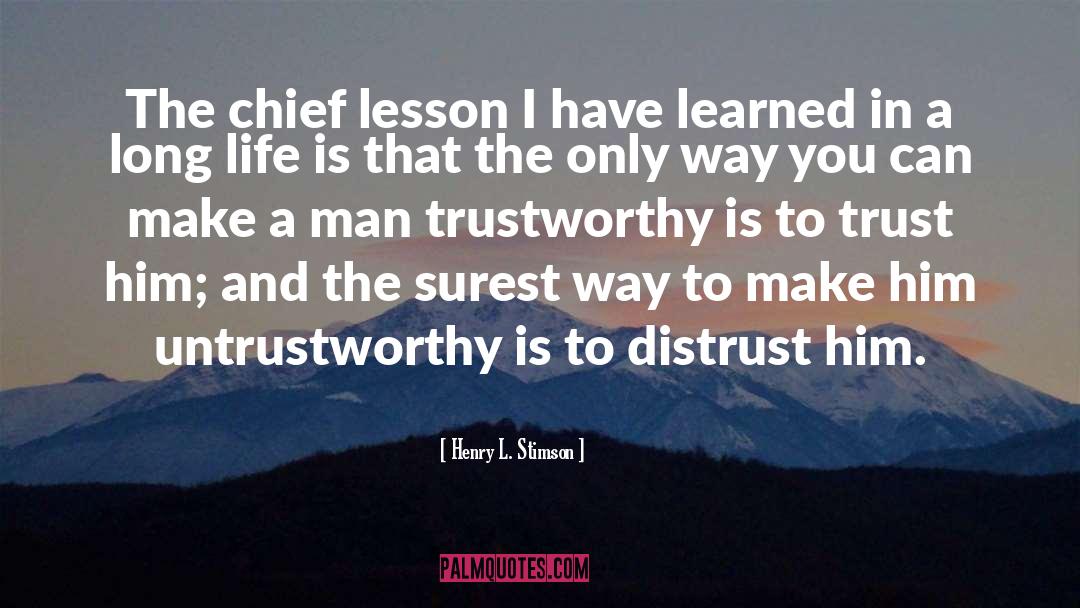 Untrustworthy quotes by Henry L. Stimson
