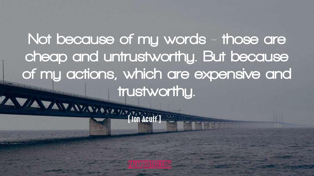 Untrustworthy quotes by Jon Acuff