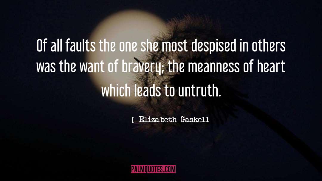 Untruth quotes by Elizabeth Gaskell