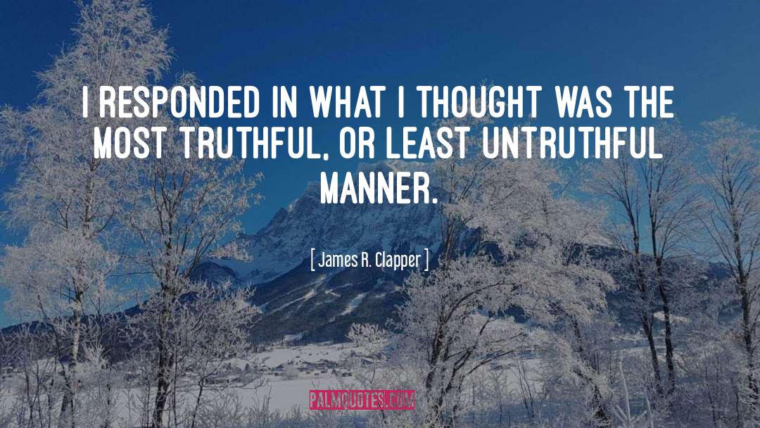 Untruthful quotes by James R. Clapper