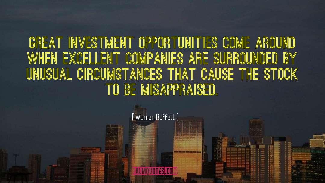 Unusual Circumstances quotes by Warren Buffett