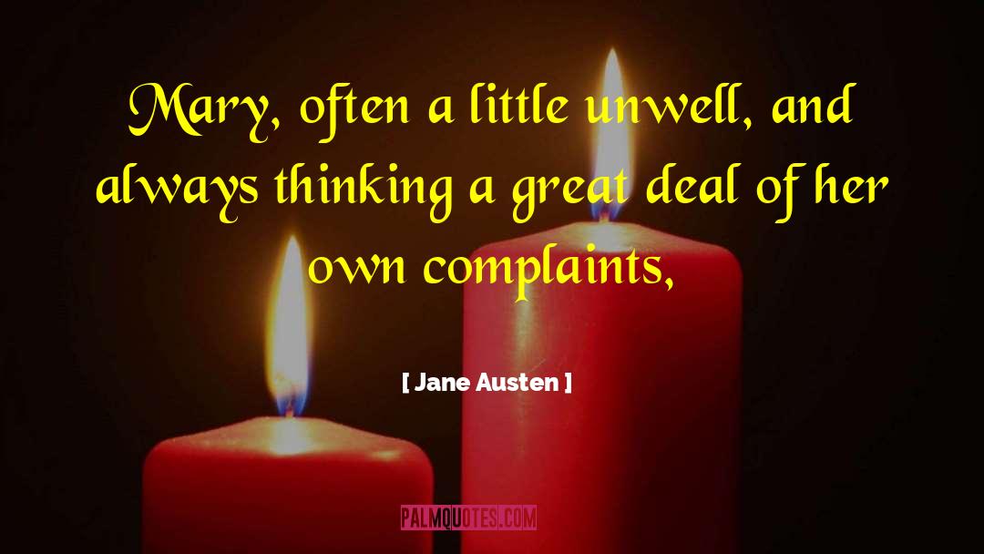 Unwell quotes by Jane Austen