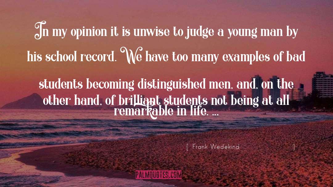 Unwise quotes by Frank Wedekind