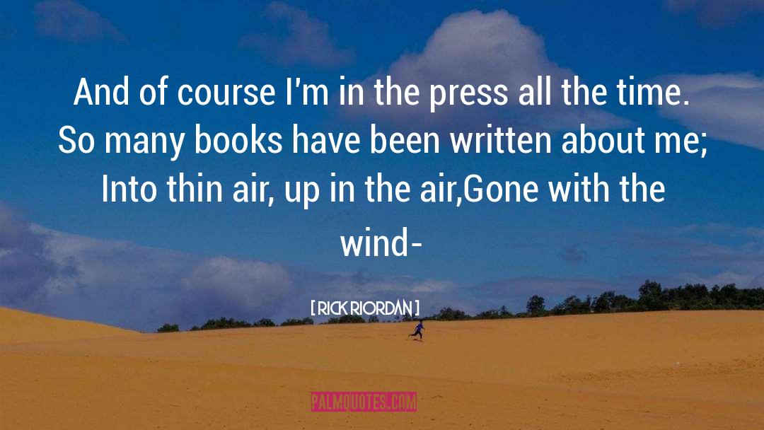 Up In The Air quotes by Rick Riordan