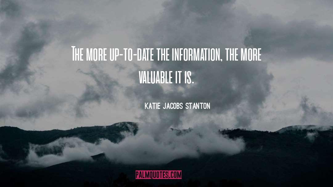 Up To Date quotes by Katie Jacobs Stanton