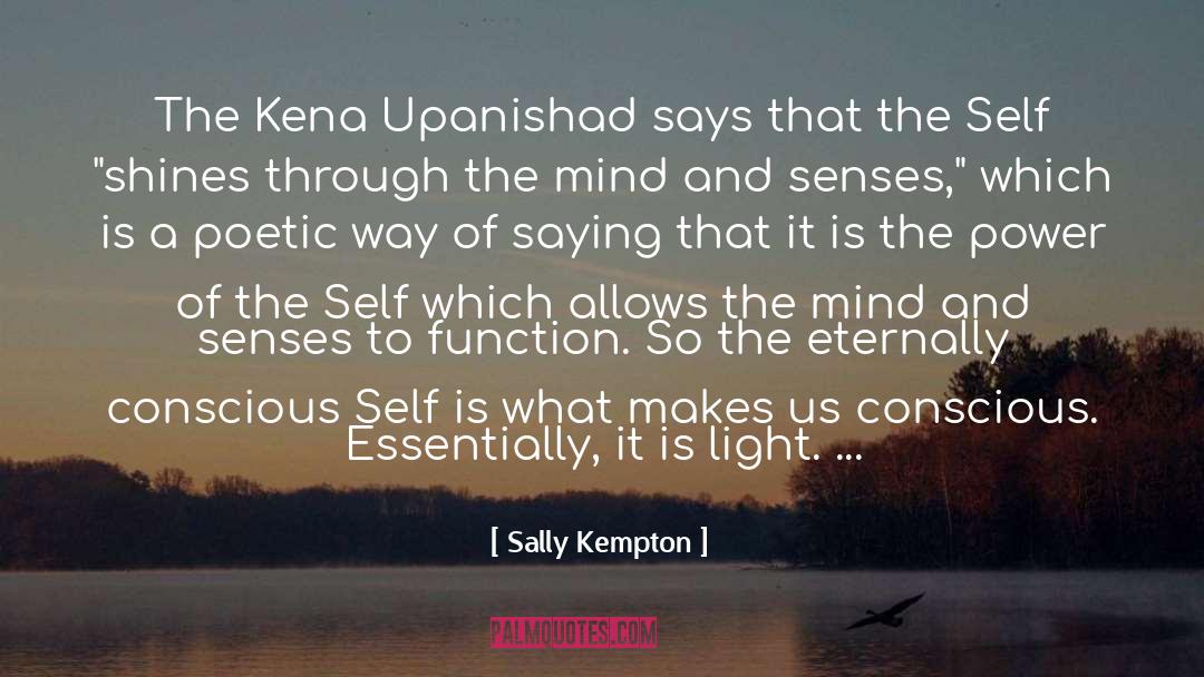 Upanishad quotes by Sally Kempton