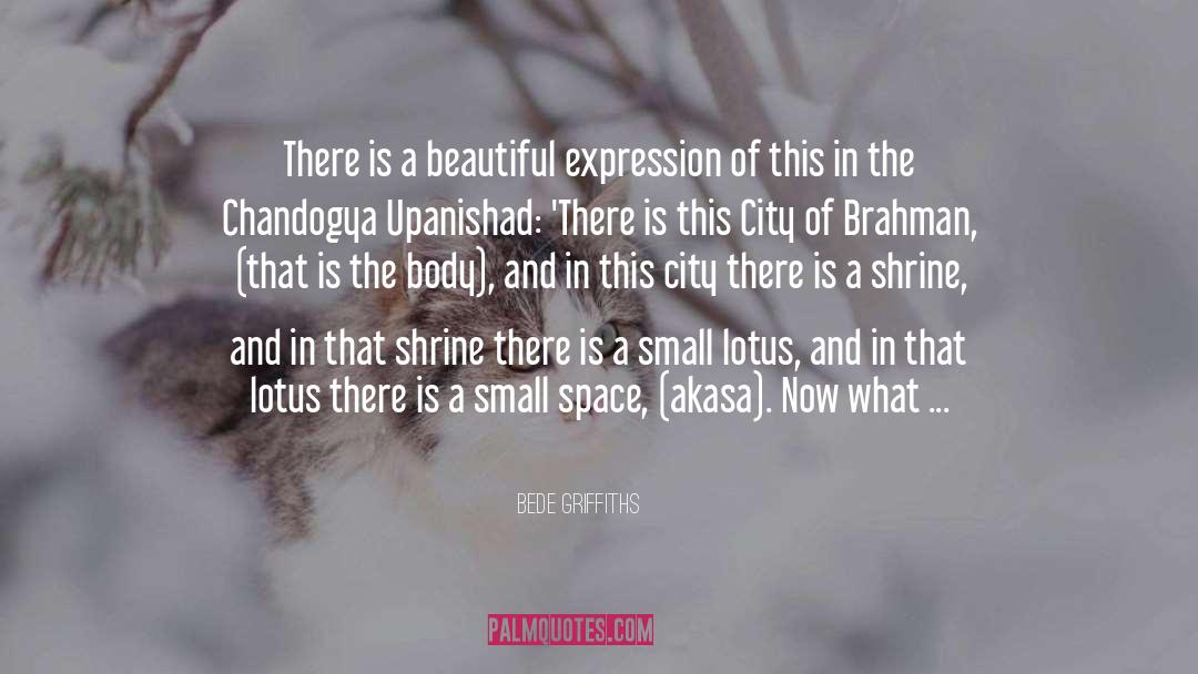 Upanishad quotes by Bede Griffiths