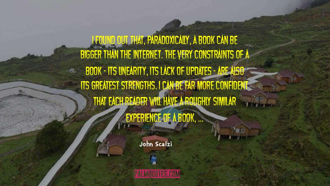 Updates quotes by John Scalzi