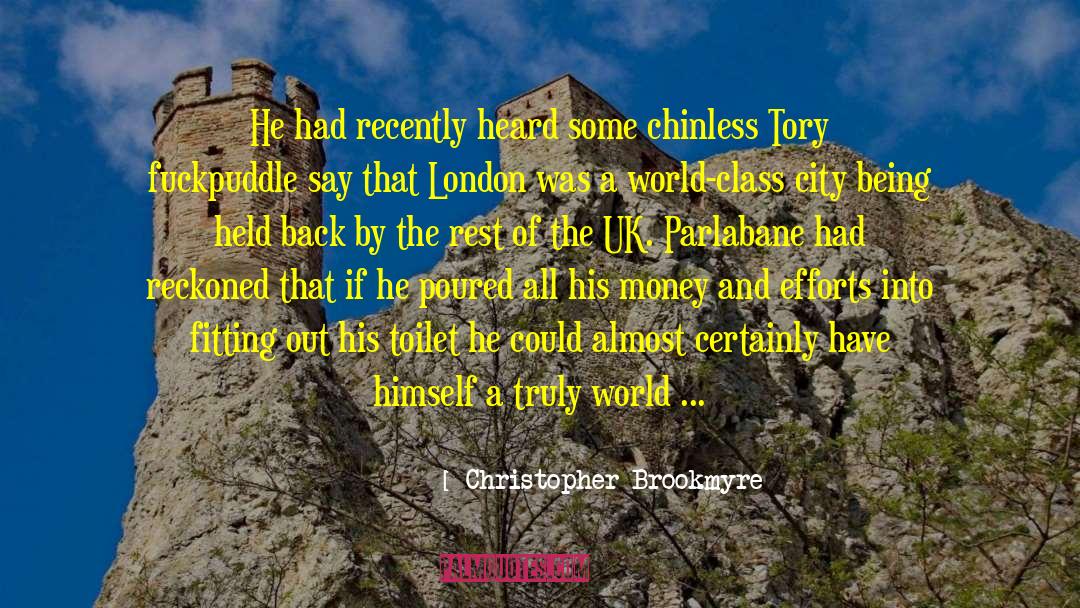 Upkeep quotes by Christopher Brookmyre