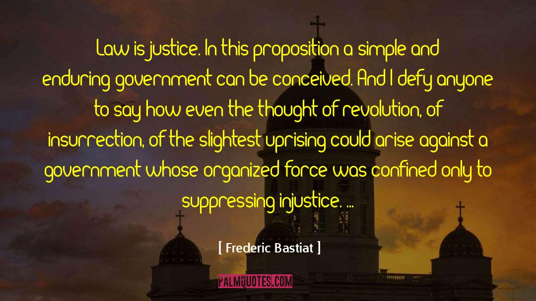 Uprising quotes by Frederic Bastiat