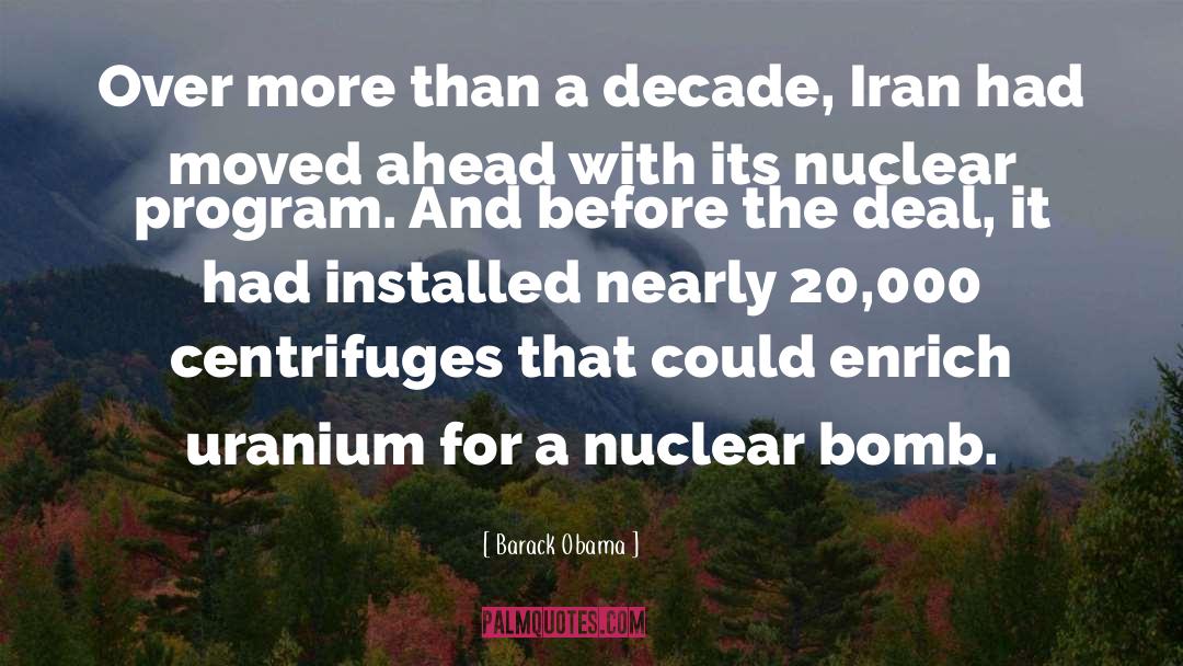 Uranium quotes by Barack Obama