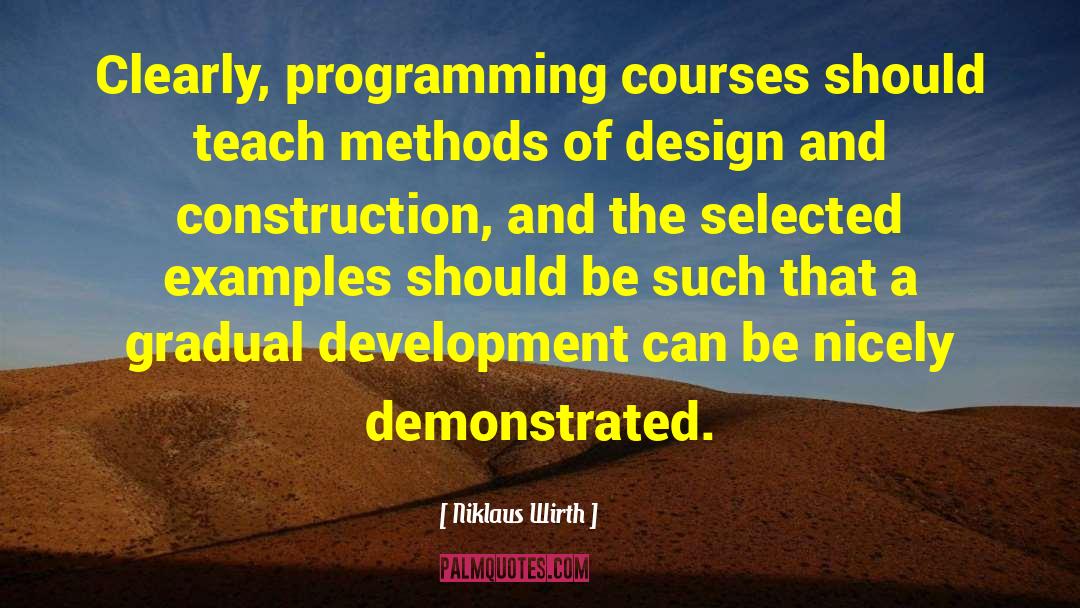 Urban Design quotes by Niklaus Wirth