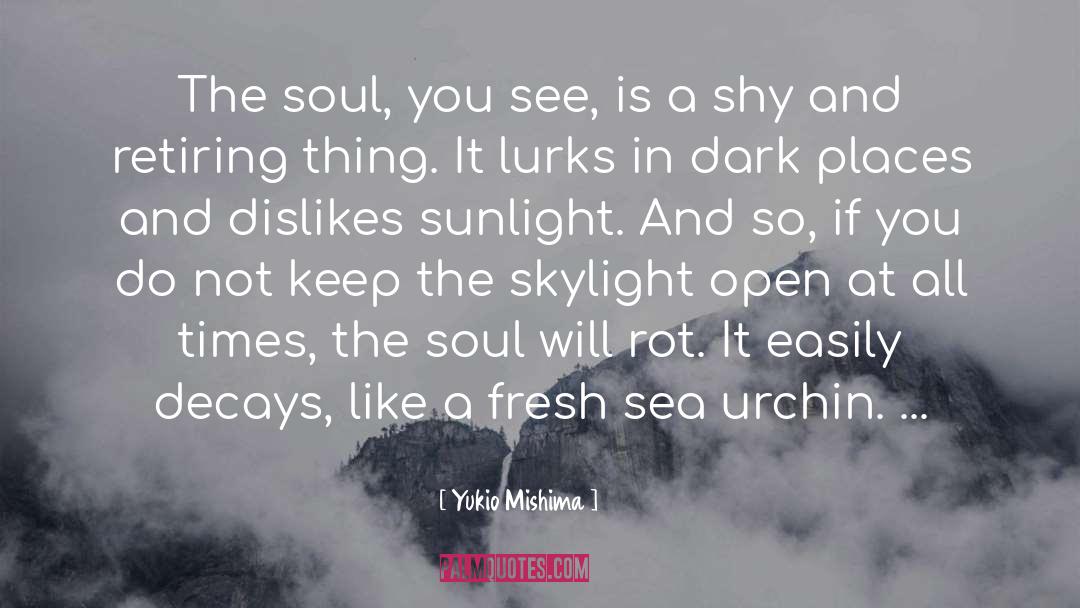 Urchin quotes by Yukio Mishima