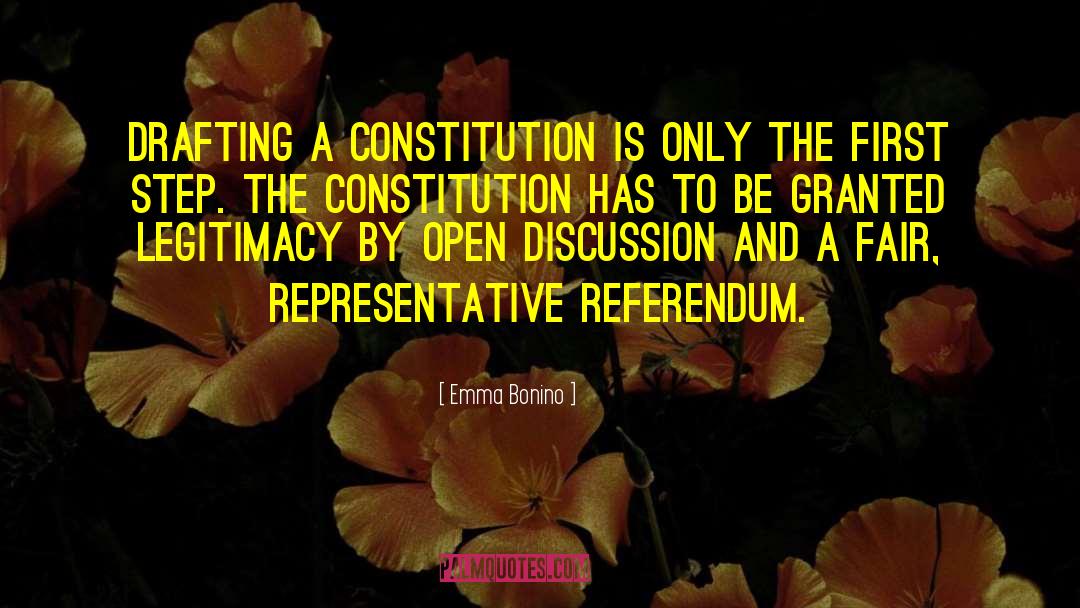 Us Constitution quotes by Emma Bonino