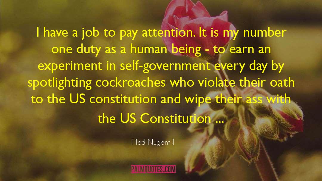 Us Constitution quotes by Ted Nugent